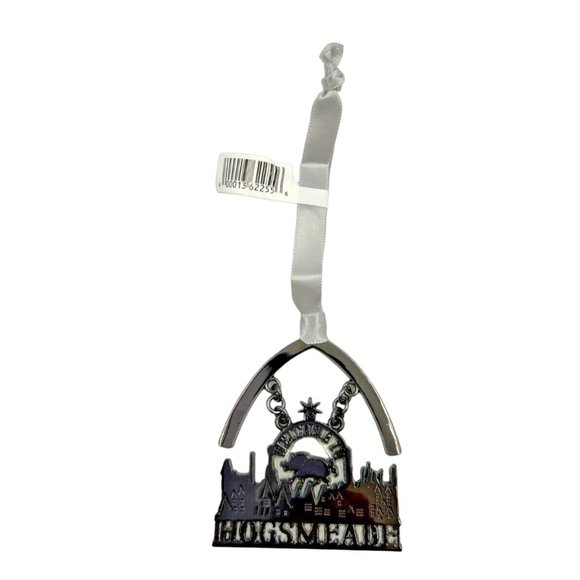 Harry Potter Welcome to Hogsmeade Silver Christmas Ornament Universal Studios - Picture 1 of 4